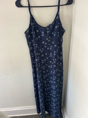 All That Jazz Navy Floral Slip Maxi Dress
